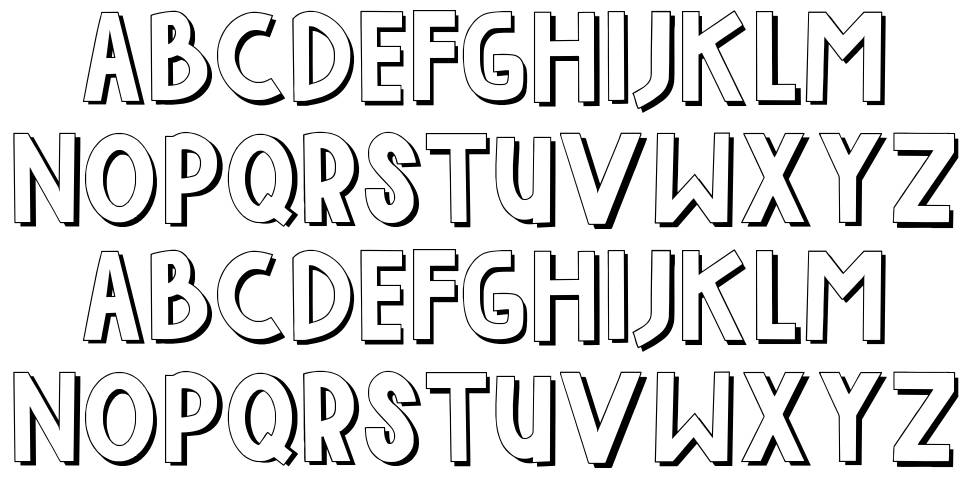 Indah Papuaku font Örnekler