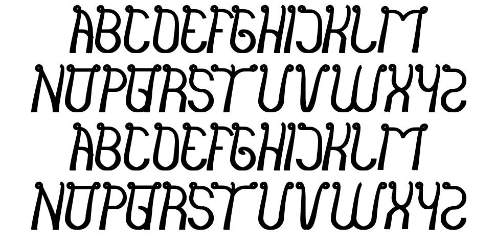 India hair style font specimens