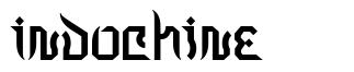 Indochine шрифт