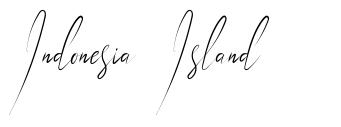 Indonesia Island písmo