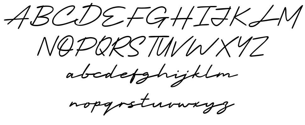 Indosign font specimens