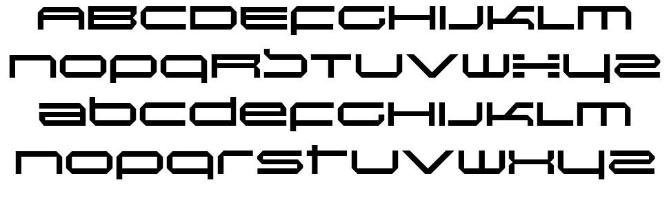 Induction-Regular font specimens