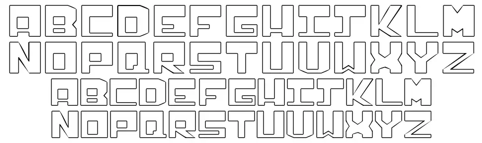 Infection font specimens