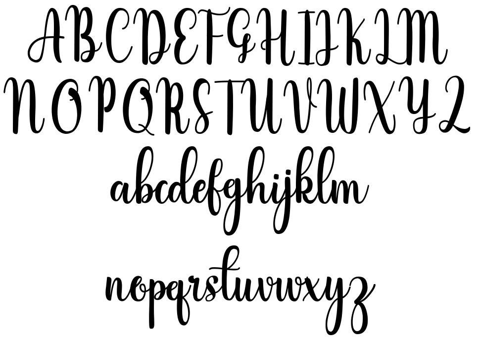 Infelinery font specimens