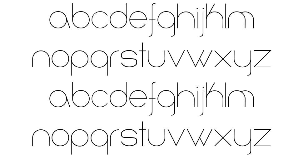Infinita font Örnekler