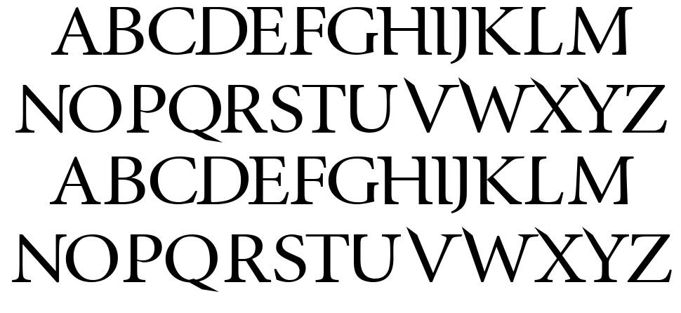 InfraRed font specimens