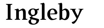 Ingleby шрифт