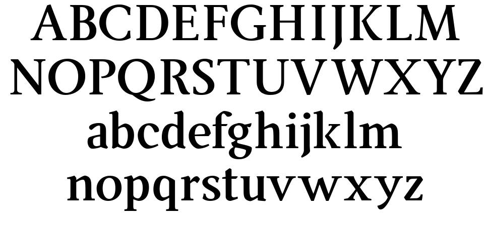 Ingleby font specimens