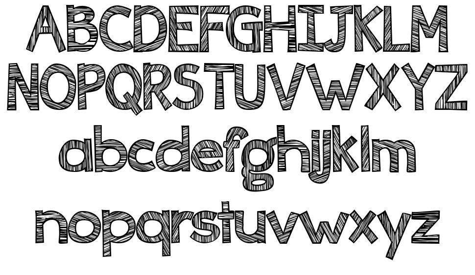 Ingrained font Örnekler