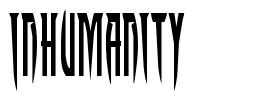 Inhumanity шрифт