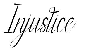 Injustice 字形