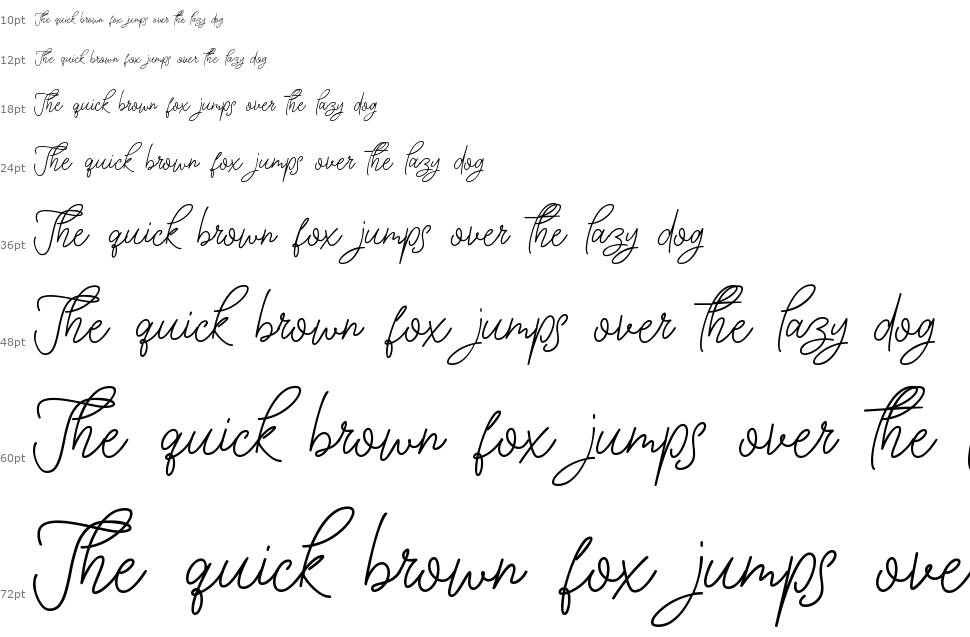 Ink Line font Waterfall