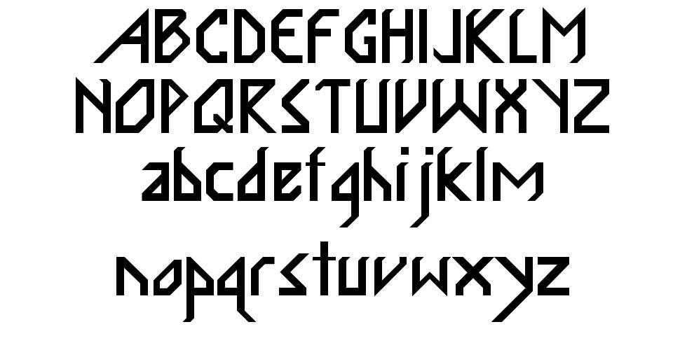 InkaBod písmo Exempláře