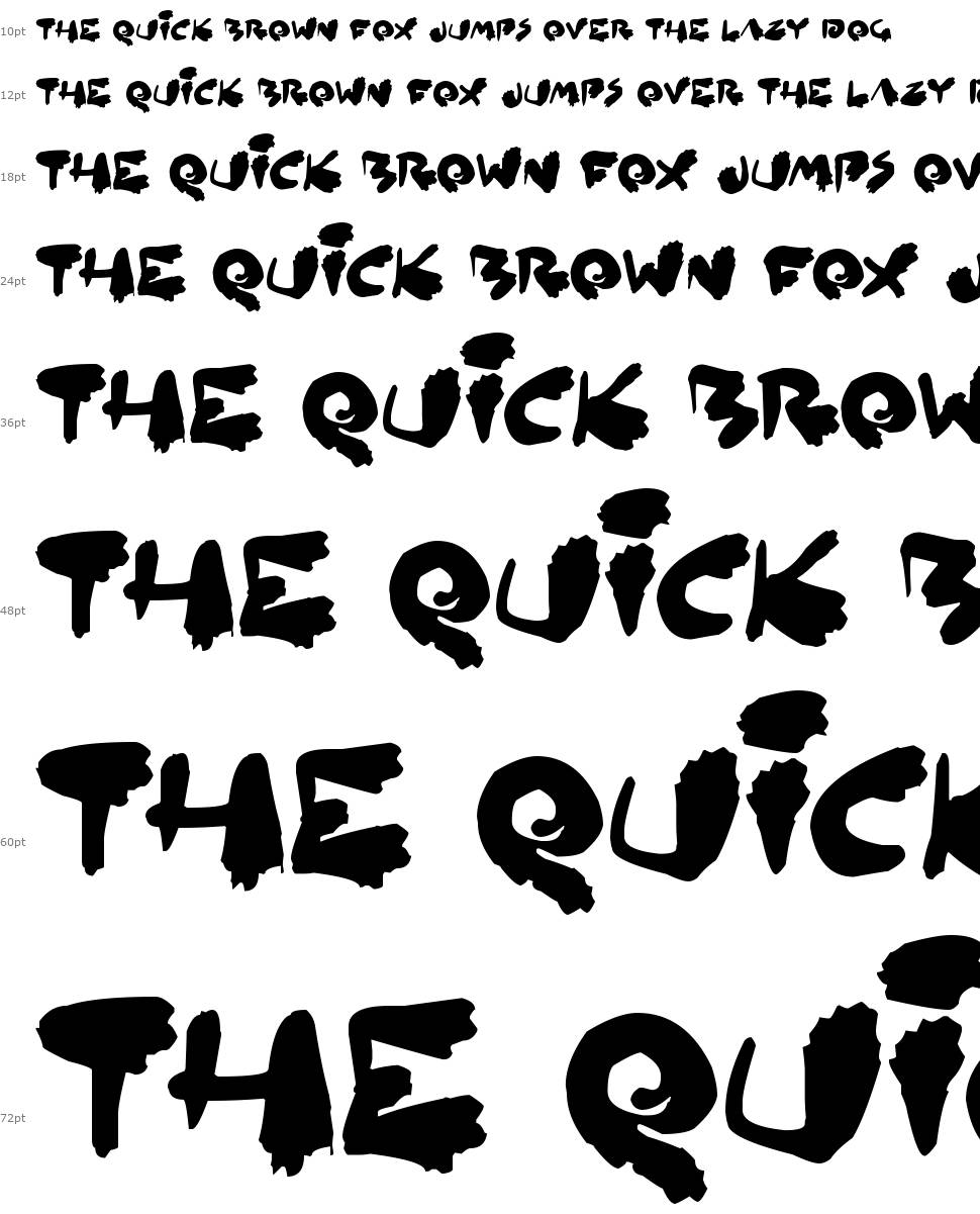 Inked Out font Waterfall