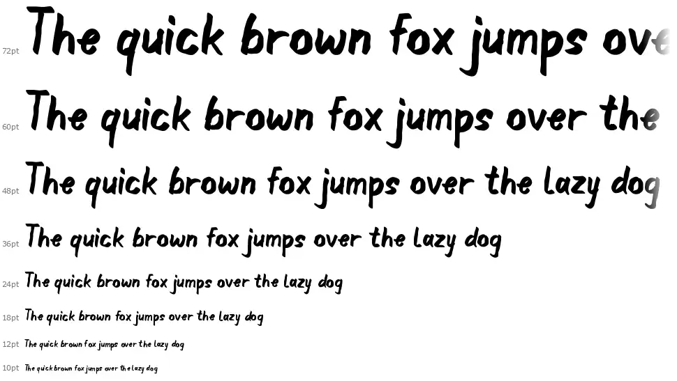 Inkwellfont waterfall