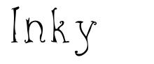 Inky font