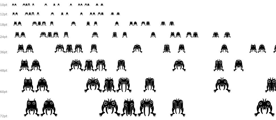 Insect font Waterfall
