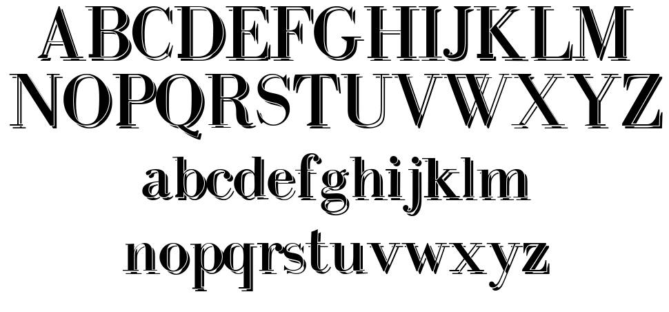 Intellecta Bodoned Two font specimens
