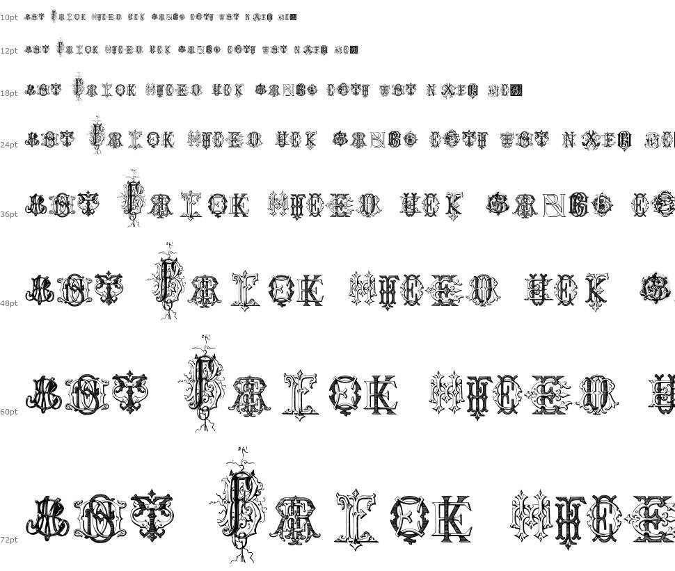 Intellecta Monograms Random Samples Four шрифт Водопад