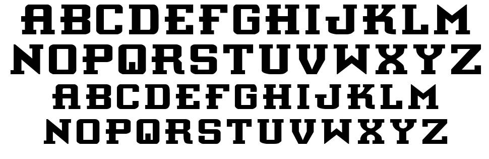 Interceptor font specimens