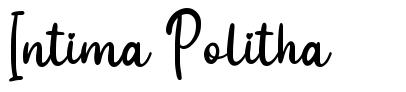 Intima Politha font
