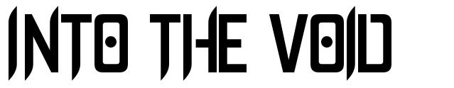 Into The Void font