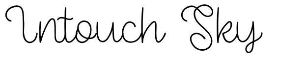 Intouch Sky font