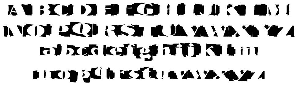 Invertage font specimens