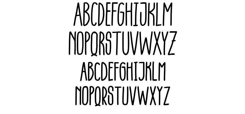 Inzania font specimens