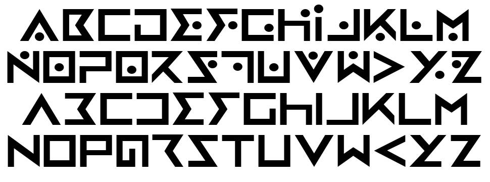 Iron Cobra písmo Exempláře