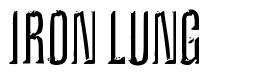 Iron Lung font