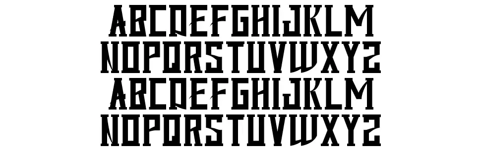 Iron Master font Örnekler