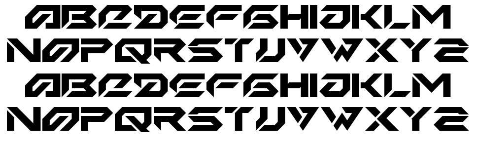 Iron Shark font specimens
