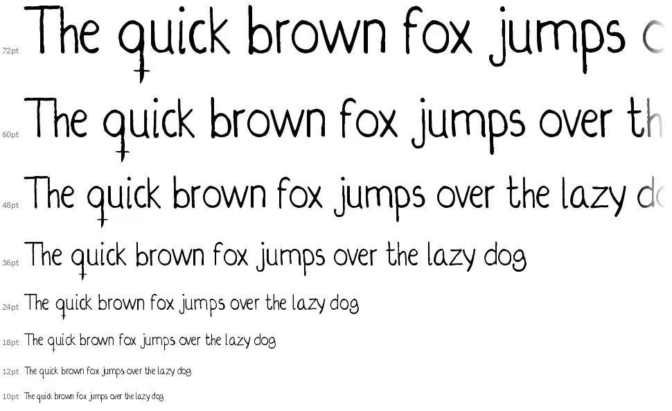 Irregularisfont waterfall