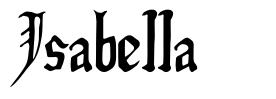 Isabella font