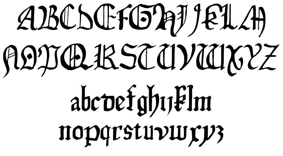 Isabella 字形 标本