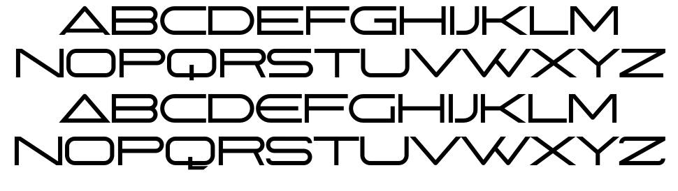 Isakuniki font specimens