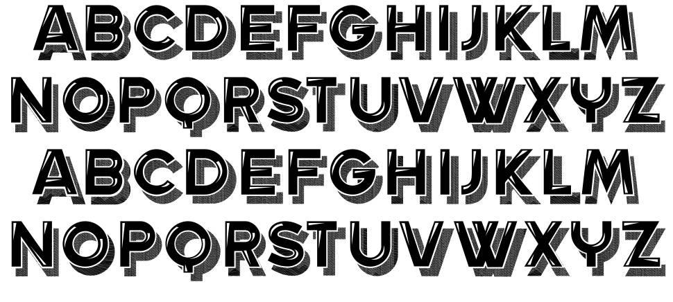 Isikhumbuzi font specimens