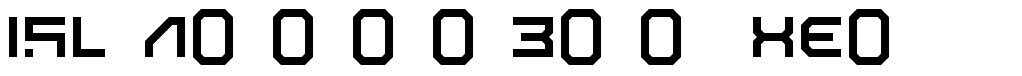 ISL AlphaBot Xen font