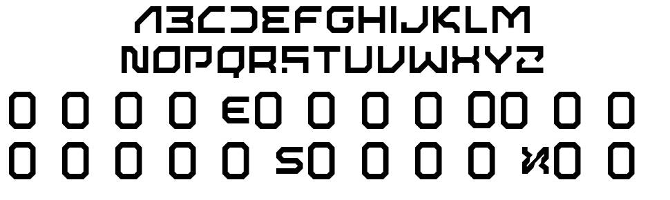ISL AlphaBot Xen font specimens