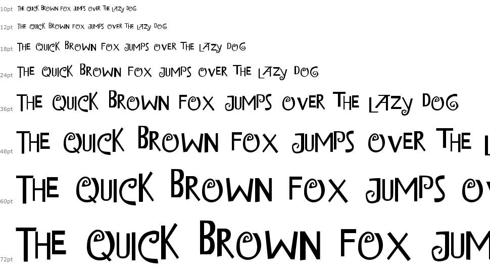 Island of Misfit Toys font Waterfall