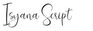Isyana Script font