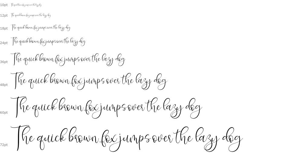 Isyana Script font Waterfall