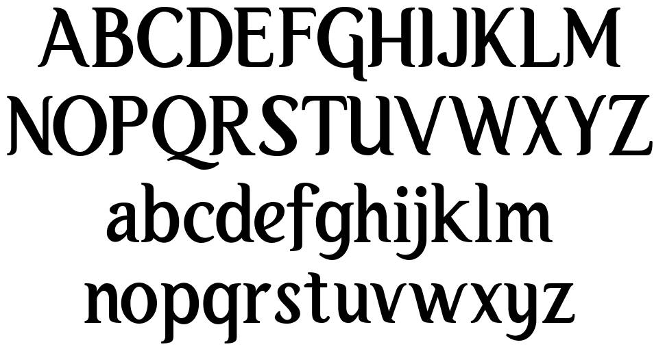 Itikaf font specimens
