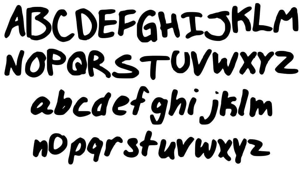 Izzy LOL Font font specimens