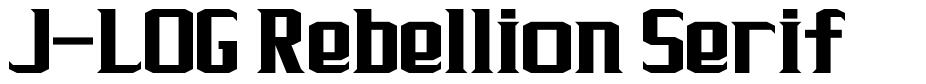 J-LOG Rebellion Serif 字形