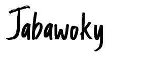 Jabawoky font