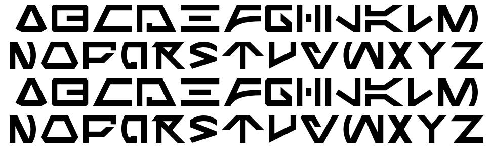 Jabba the Font písmo Exempláře