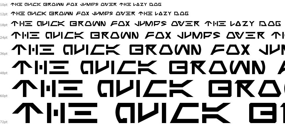 Jabba the Font font Şelale