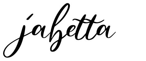 Jabetta 字形